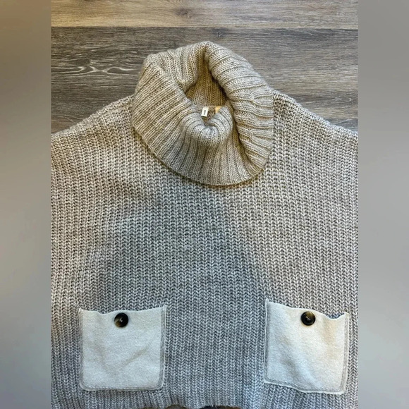 ANTHROPOLOGIE Women’s Moth Poncho Wool Knit Alpaca One size - Picture 5 of 12